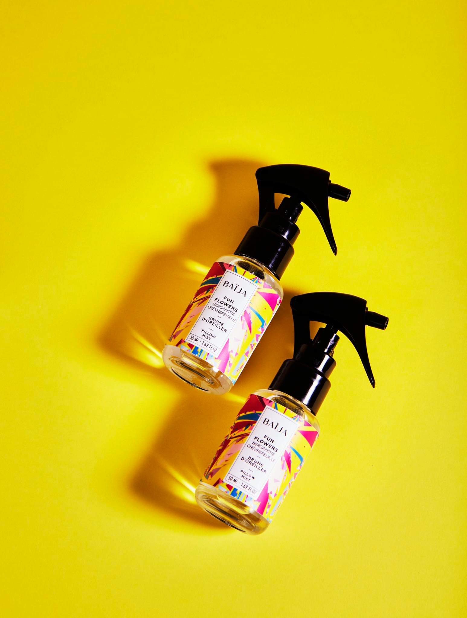 duo brume oreiller fun flowers