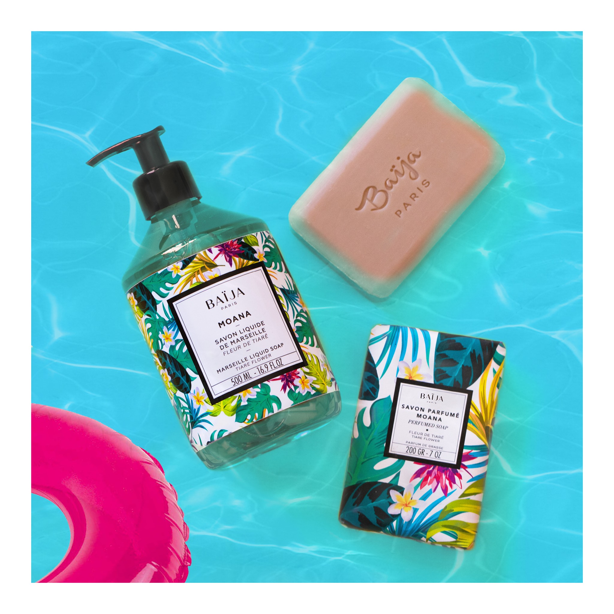 savon solide et liquide moana