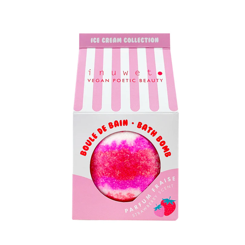 Bombe de bain fraise