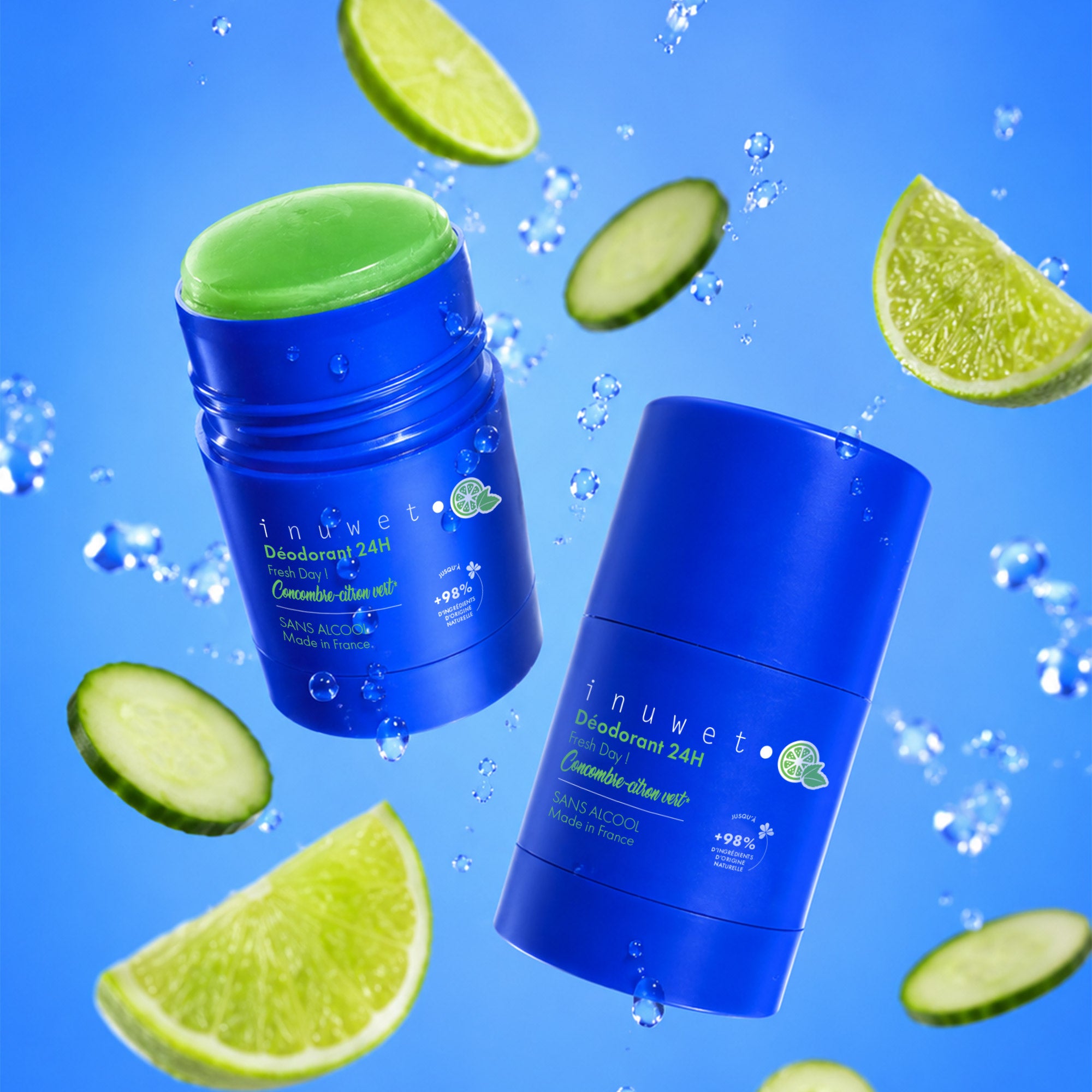 Déodorant Fresh Day - parfum concombre citron vert - 62703328133462