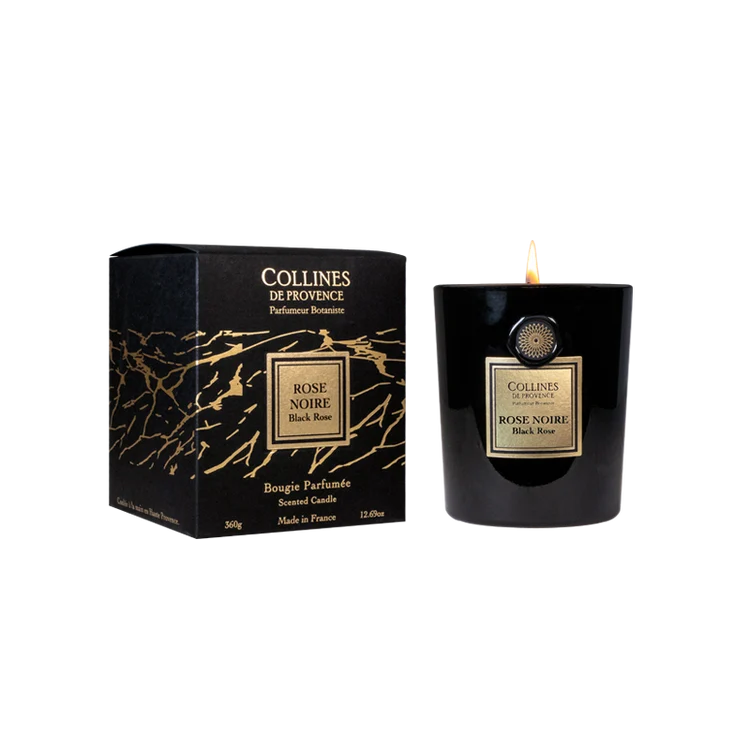 bougie rose noire