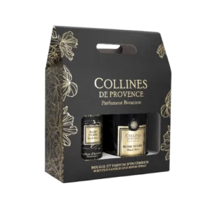 Coffret Bougie 180g & Parfum d'intérieur - Rose Noire